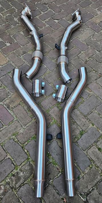 Uitlaat rvs catles downpipes set AUDI RS6 C7 4.0T 2013+ ZIE beschikbaar voor biedingen