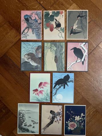 11 wandkunstkaarten A6 - Ohara Koson - deel 9 beschikbaar voor biedingen