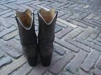 GRATIS VERZENDEN STOERE ZWART BRUINE SENDRA COWBOYLAARZEN 36, Hoge laarzen, Verzenden, Zwart, Zo goed als nieuw