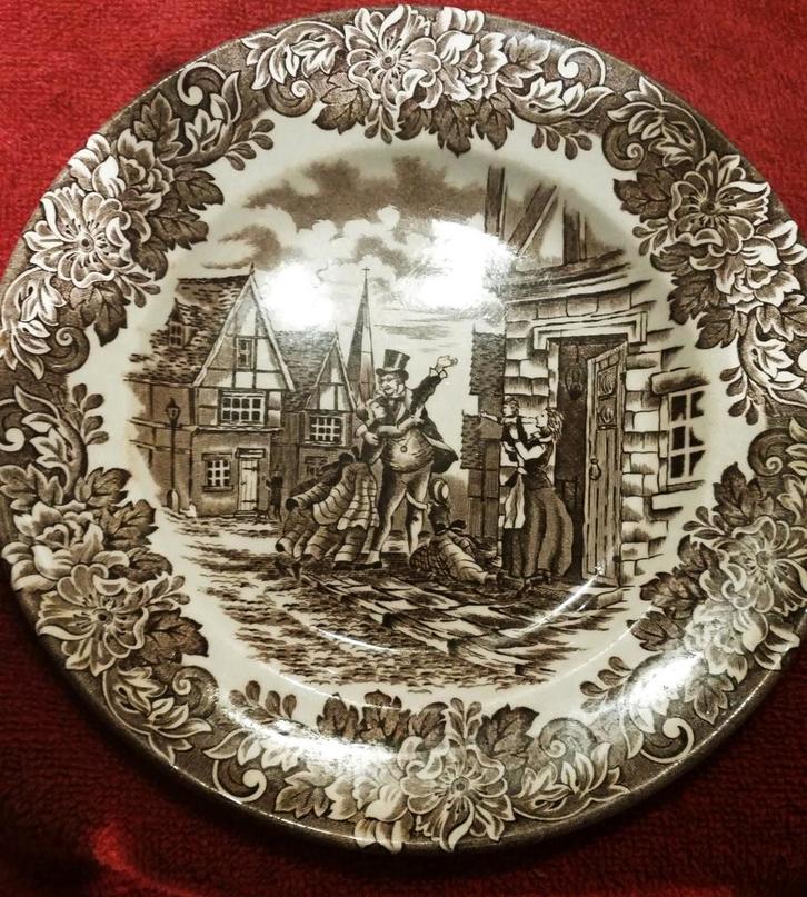 Limited made bij Ironstone Engelse porseleinen bord., Antiek en Kunst, Antiek | Servies los, Ophalen of Verzenden