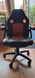 Game stoel, Huis en Inrichting, Bureaustoelen, Ophalen, Zwart, Zo goed als nieuw, Gaming bureaustoel