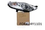 Ford Fiesta koplamp Links (halogeen / DE-lens / LED DRL) (ch, Auto-onderdelen, Verlichting, Verzenden, Nieuw, Ford
