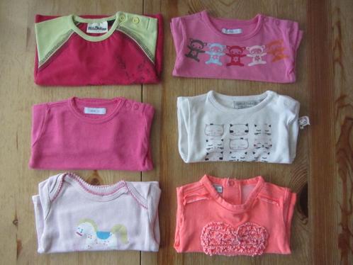 Shirtjes maat 56, Kinderen en Baby's, Babykleding | Maat 56, Gebruikt, Meisje, Shirtje of Longsleeve, Ophalen of Verzenden