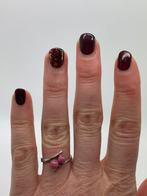 B498 Prachtige zilveren ring roze steen (verstelbaar), Ophalen of Verzenden, Zilver, Ring, Met edelsteen