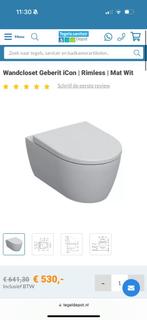 Geberit iCon mat wit, Doe-het-zelf en Verbouw, Sanitair, Ophalen of Verzenden, Nieuw, Toilet