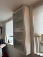 IKEA kastje met glazen deuren, Huis en Inrichting, Gebruikt, 100 tot 150 cm, Glas, 25 tot 50 cm