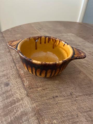 Vintage Aardewerk Ramekins Set van 6 Druppelglazuur Schaaltj beschikbaar voor biedingen