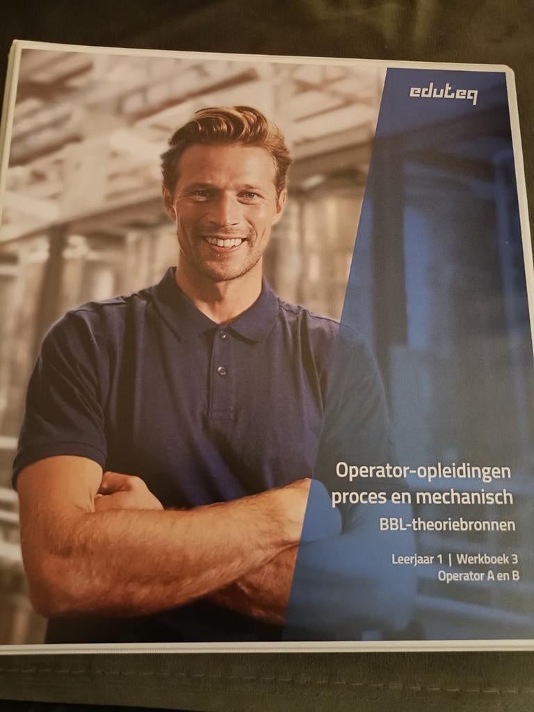 Eduteq Operator Mappen
( Procesoperator A en B), Boeken, Ophalen of Verzenden, Zo goed als nieuw