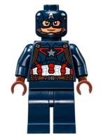 lego Marvel minifiguur Captain America sh01777, Ophalen of Verzenden, Zo goed als nieuw