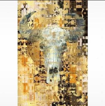 Lluxe Skull Gold schilderij – als nieuw, echte eyecatcher! beschikbaar voor biedingen