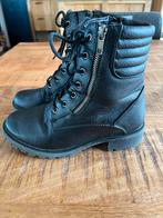 Zwarte veterboots maat 37 - weinig gedragen, Ophalen of Verzenden, Zo goed als nieuw, Zwart, Lage of Enkellaarzen