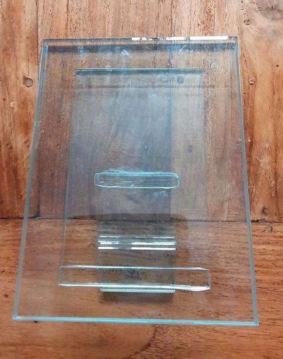 2x glazen fotolijstjes., Huis en Inrichting, Woonaccessoires | Overige, Zo goed als nieuw, Ophalen of Verzenden