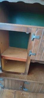 Mooie Eiken kast 2 delig, Huis en Inrichting, Kasten | Secretaires, Ophalen, Gebruikt