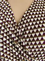 J182 Cartoon/Betty Barclay mt. 40=M overslag jurkje jurk wit, Kleding | Dames, Maat 38/40 (M), Wit, Betty Barclay, Ophalen of Verzenden