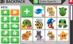 Adopt Me! pets + bat box te koop, Ophalen, Nieuw, Jongen of Meisje