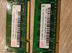 2x 512MB DDR2 Geheugen PC2-5300S, Computers en Software, RAM geheugen, Ophalen of Verzenden, DDR2, Laptop, Gebruikt