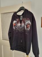 hoodie vest wolvenprint man/vrouw, Maat 46 (S) of kleiner, Ophalen of Verzenden, Zo goed als nieuw, Overige kleuren