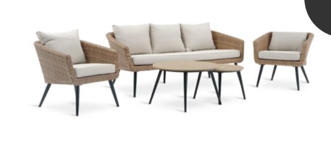 Loungeset, Tuin en Terras, Tuinsets en Loungesets, Zo goed als nieuw, Ophalen of Verzenden