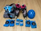 Adjustable Inline Skates EU 38-41 + Helmet, Pads & Bag, Verstelbaar, Kinderen, Zo goed als nieuw, Inline skates 4 wielen