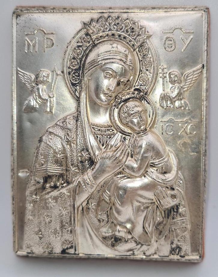 Antieke Iconen - Sint Joris.Maria met Kind en st nikolas, Antiek en Kunst, Antiek | Religie, Ophalen of Verzenden