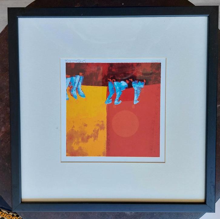 kunst zeefdruk, Antiek en Kunst, Kunst | Schilderijen | Modern, Ophalen