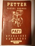 Petter PAZ1 Motor boek, Ophalen of Verzenden, Zo goed als nieuw, Folder