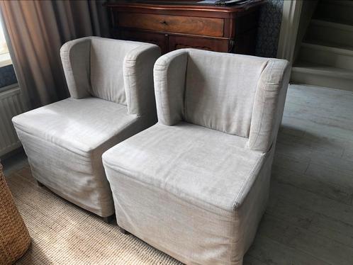twee fauteuil eetkamer stoelen lieve, Huis en Inrichting, Stoelen, Zo goed als nieuw, Twee, Stof, Overige kleuren, Ophalen of Verzenden