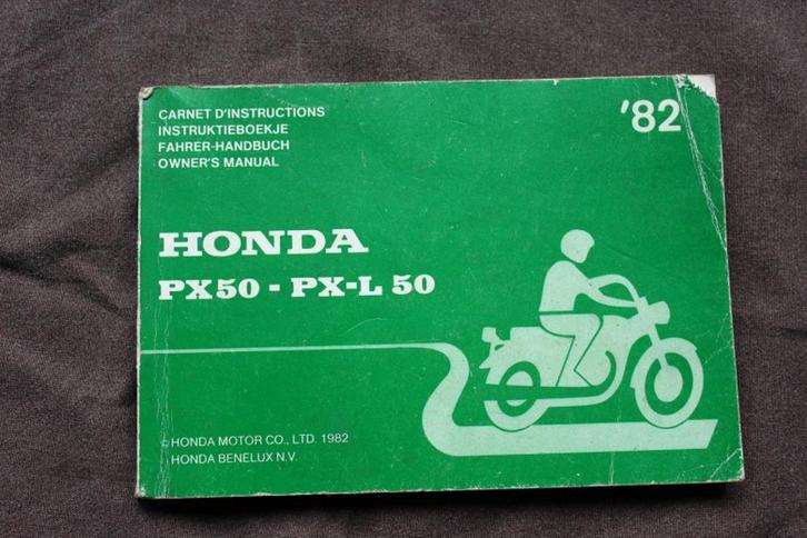 Honda PX50 PXL 50 1982 bromfiets instructie boekje PX 50, Fietsen en Brommers, Handleidingen en Instructieboekjes, Ophalen of Verzenden