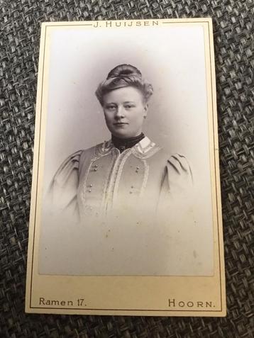 CDV, Dame, J.L.T. Huijsen, Hoorn, Carte de Visite 3 beschikbaar voor biedingen