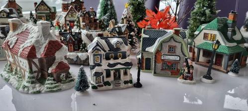 Mooi Kerstdorp met o.a. Dickensville Collectables, Diversen, Kerst, Zo goed als nieuw, Ophalen
