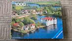Puzzel: 1000 stukjes - Waterslot Glücksburg, Ophalen of Verzenden, 500 t/m 1500 stukjes, Zo goed als nieuw, Legpuzzel