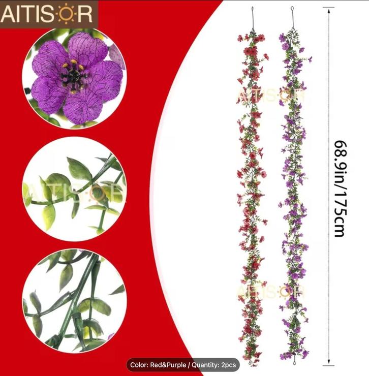 Four kunstbloemen, Huis en Inrichting, Woonaccessoires | Kunstplanten en Kunstbloemen, Zo goed als nieuw, Binnen, Buiten, Ophalen