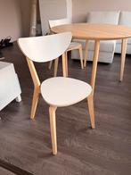 2x Ikea Nordmyra houten stoelen, Ophalen, Zo goed als nieuw, Wit, Twee