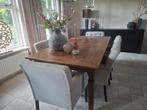Koloniale eettafel, Huis en Inrichting, Ophalen, 100 tot 150 cm, Koloniaal, Eikenhout