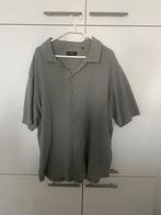 Khakigroen/grijs katoenen poloshirt met knopen C&A - maat XL, Maat 56/58 (XL), Zo goed als nieuw, Grijs, C&A