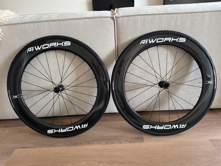 TM Works TM6 carbon wielset DT Swiss 240 naaf + SRAM XDR, Fietsen en Brommers, Fietsonderdelen, Zo goed als nieuw, Racefiets, Wiel