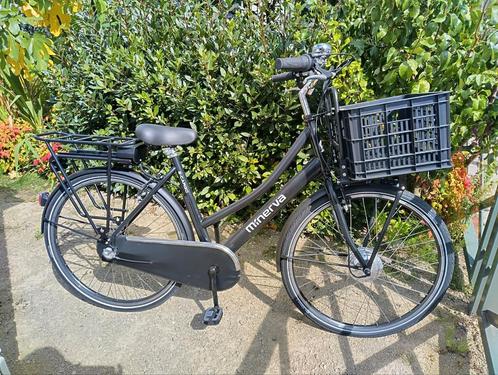 Minerva E-Cargo 28 N3 e-bike, framehoogte 53cm + Basil krat, Fietsen en Brommers, Elektrische fietsen, Nieuw, Overige merken, 51 tot 55 cm