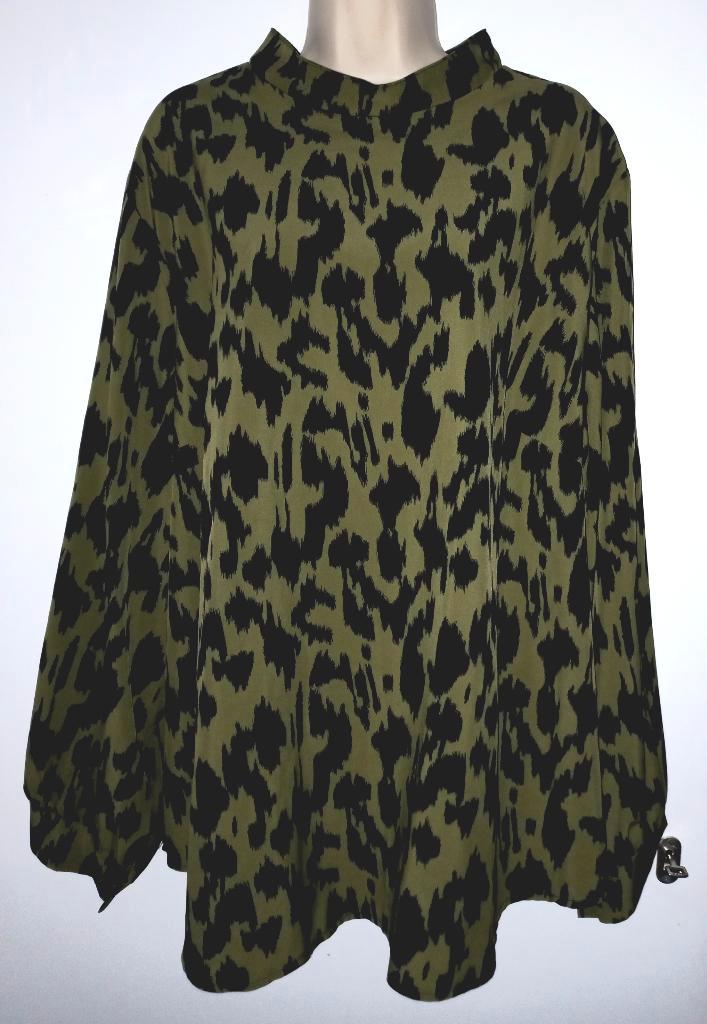 Shein Curve tuniek maat 4XL (52/54), Kleding | Dames, Grote Maten, Zo goed als nieuw, Blouse of Tuniek, Groen, Ophalen of Verzenden