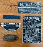 Metalen machine plaatjes, Ophalen of Verzenden, Zo goed als nieuw, Overige typen