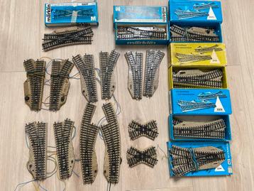 Marklin M rails wissels - heel veel wissels beschikbaar voor biedingen