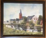 Abcoude, Kelderman, schilderij, Holland, landschap, kerk,, Antiek en Kunst, Ophalen of Verzenden