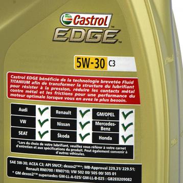 5L | 5W30 Castol Edge 5W30 C3 Mercedes Opel Renault  beschikbaar voor biedingen