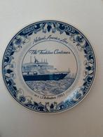 Delfts Blauw Holland America Line Bord, Ophalen of Verzenden