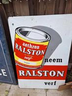Emaille reclamebord Ralston, Verzamelen, Ophalen of Verzenden, Gebruikt, Reclamebord