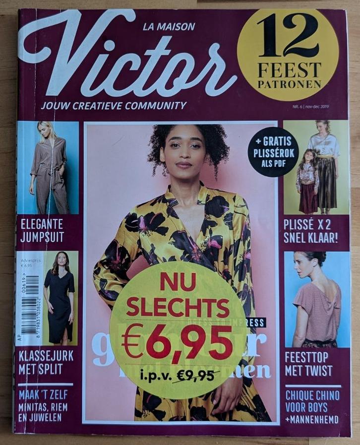 La maison Victor nr 6 nov-dec 2019, Hobby en Vrije tijd, Kledingpatronen, Zo goed als nieuw, Vrouw, Overige merken, Ophalen of Verzenden