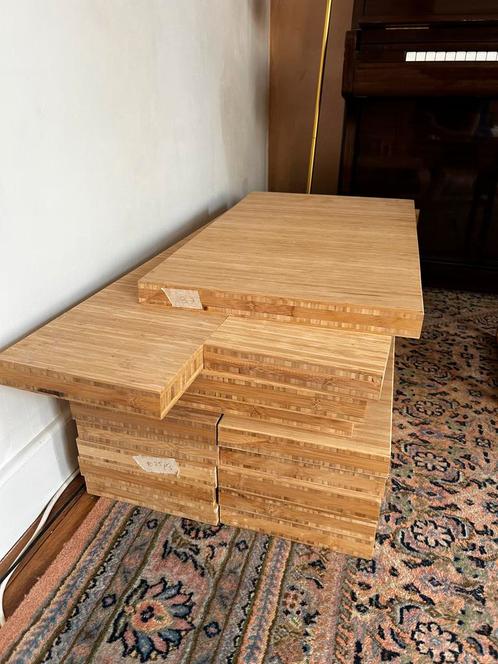 Partij bamboe 40mm dik, Doe-het-zelf en Verbouw, Hout en Planken, Nieuw, Plank, Overige houtsoorten, Minder dan 200 cm, 25 tot 50 mm