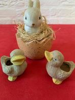 Beeldjes konijn en eendjes, Ophalen of Verzenden, Zo goed als nieuw, Dier