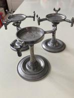 SET VAN 3 TINNEN KANDELAARS ‘t Oude Ambacht Alphen, Ophalen of Verzenden