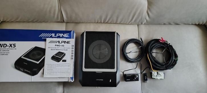alpine dsp versterker + subwoofer, Auto diversen, Autospeakers, Zo goed als nieuw, Ophalen