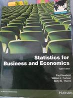 Statistics for Business and Economics, Ophalen of Verzenden, Pearson, Zo goed als nieuw, Gamma